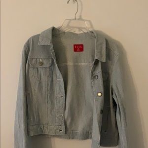 Elle Striped Denim Jacket